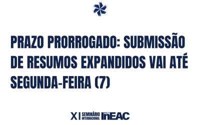 Prazo prorrogado: submissão de resumos expandidos e lançamento de livros vai até segunda-feira (7)